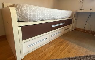 Cama nido 90x190 con escritorio