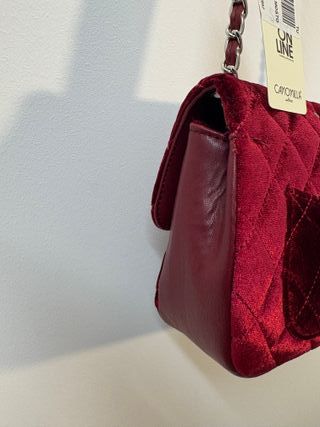 Borsa Camomilla Milano - Pochette in Velluto Rosso