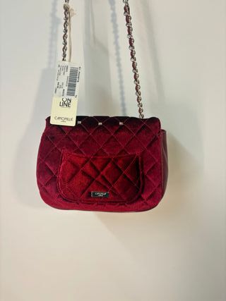 Borsa Camomilla Milano - Pochette in Velluto Rosso