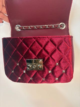 Borsa Camomilla Milano - Pochette in Velluto Rosso