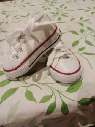 Zapatillas Converse All Star Bebé Blancas N°19