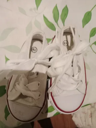 Zapatillas Converse All Star Bebé Blancas N°19