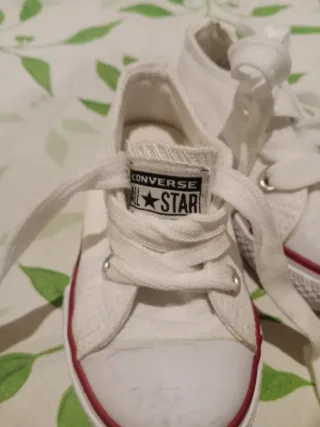 Zapatillas Converse All Star Bebé Blancas N°19
