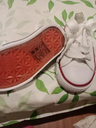 Zapatillas Converse All Star Bebé Blancas N°19