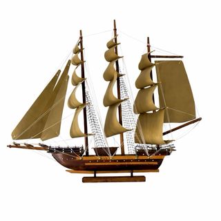 Elegante Maqueta Velero Clásico Tipo Clipper