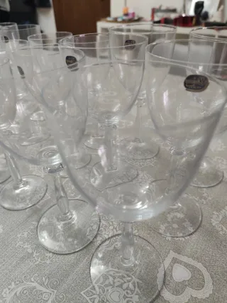 Copas Bohemia Cristal Transparentes