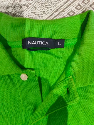 Polo Nautica Talla L Verde