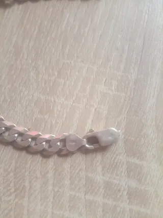 Pulsera de plata estilo cubano
