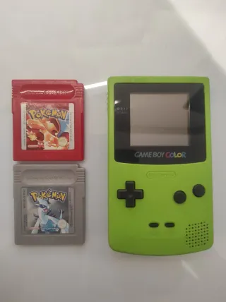 Nintendo Game Boy Color Verde + 2 Giochi Pokémon