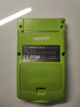 Nintendo Game Boy Color Verde + 2 Giochi Pokémon