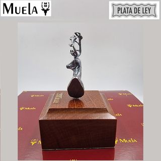 Muela figura de plata cabeza Ciervo (11143)