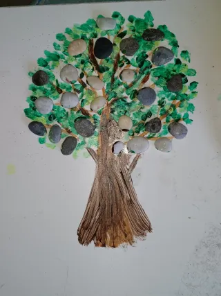 Cuadro Decorativo Gatos Piedras Mar