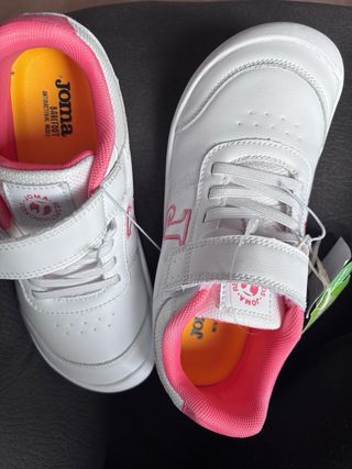 Zapatillas Joma Niña Barefoot Blancas/Rosa