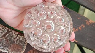 Rana de cristal VMC Francia Vintage Florero