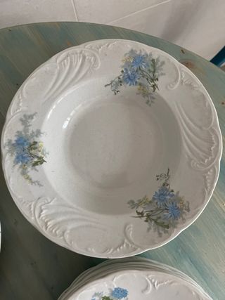Vajilla de porcelana años 20