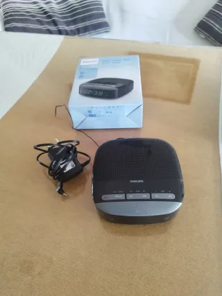 Radio Despertador Philips Negro