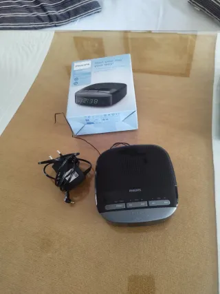 Radio Despertador Philips Negro