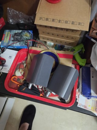 Subwoofer Firstline Negro/Plata
