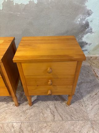 Mesitas de noche de madera (2 unidades)