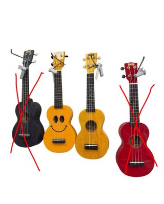 Ukelele Mahalo varios colores - Precio por unidad