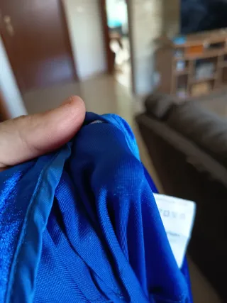 Traje tipo Terciopelo Azul Mujer Chaqueta y Pantal