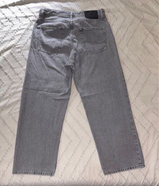 Pantalones vaqueros Jack & Jones grises anchos