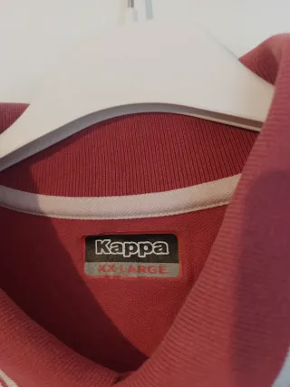 Polo Kappa Uomo Corallo Taglia XXL Cotone Vintage
