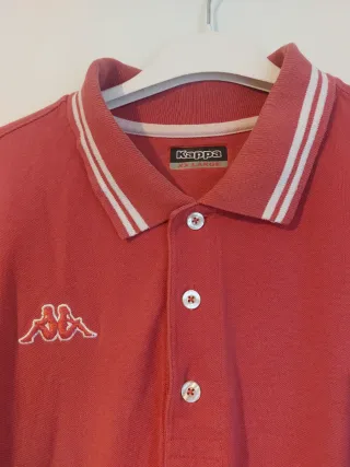 Polo Kappa Uomo Corallo Taglia XXL Cotone Vintage