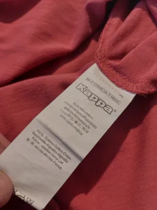 Polo Kappa Uomo Corallo Taglia XXL Cotone Vintage