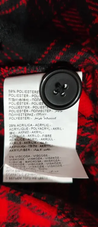 Minigonna tartan Piombo rossa nera con frange