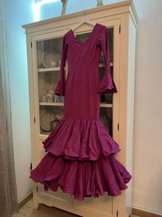 Traje de flamenca buganvilla