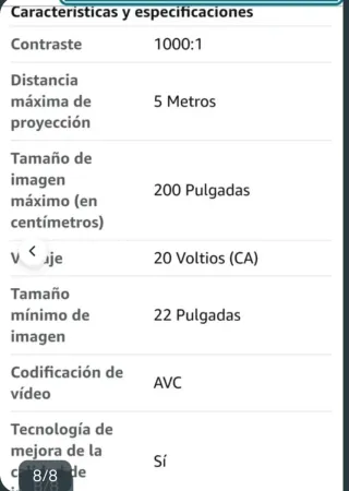 Proyector Portátil Wifi LCD Naranja/Blanco