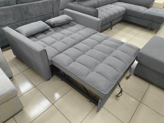 Sofá Cama Gris Práctico economico