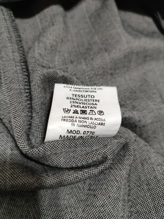 Gonna grigia wrap taglia S