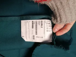 2 Fundas cojín Gurli Ikea verde 50x50.