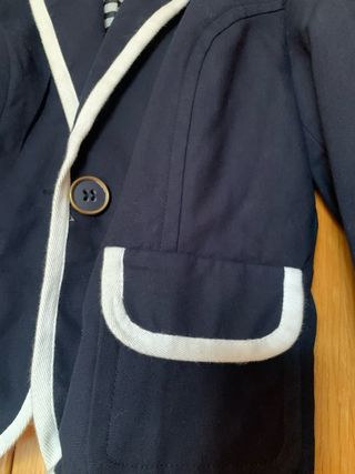 Chaqueta Americana Zara Azul