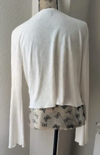 Blusa cárdigan blanca Primark