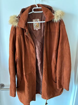 Abrigo de piel genuina