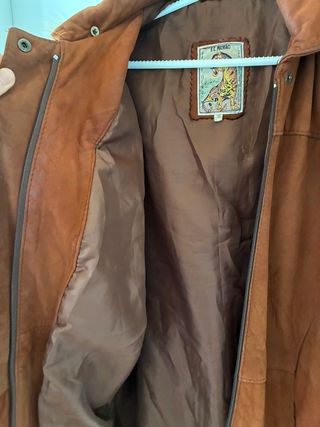 Abrigo de piel genuina