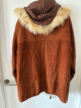 Abrigo de piel genuina