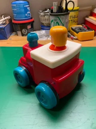 Treno e aereo Battat con personaggio, ottimo stato