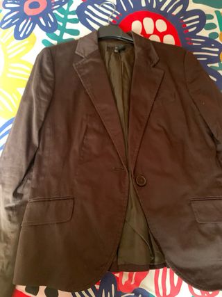 Americana Chaqueta Marrón Zara