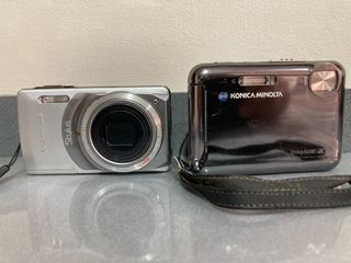 2 Fotocamere Digitali Olympus e Konica Minolta
