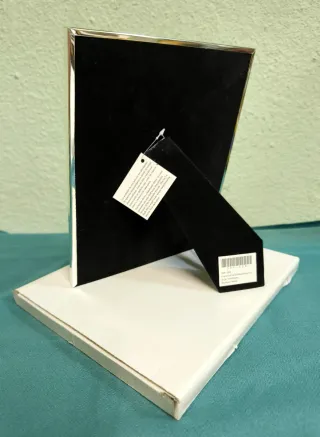 Marco de fotos plateado 15x20 cm