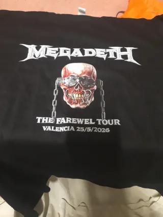 Camiseta Megadeth The Farewell Tour Valencia