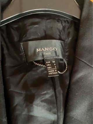 Americana negra Mango Talla S