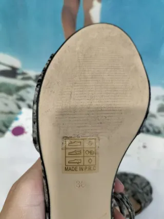 Sandalias tacón Talla 38