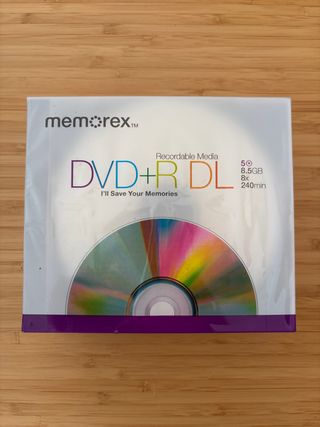 Memorex DVD+R DL 8.5GB 5 Unidades