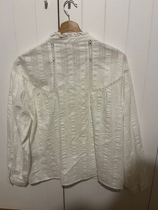 Blusa Zara Blanca Talla XS/34/6