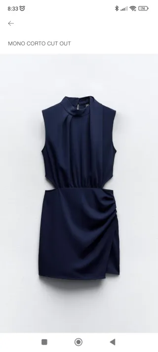 Mono corto cut out de Zara